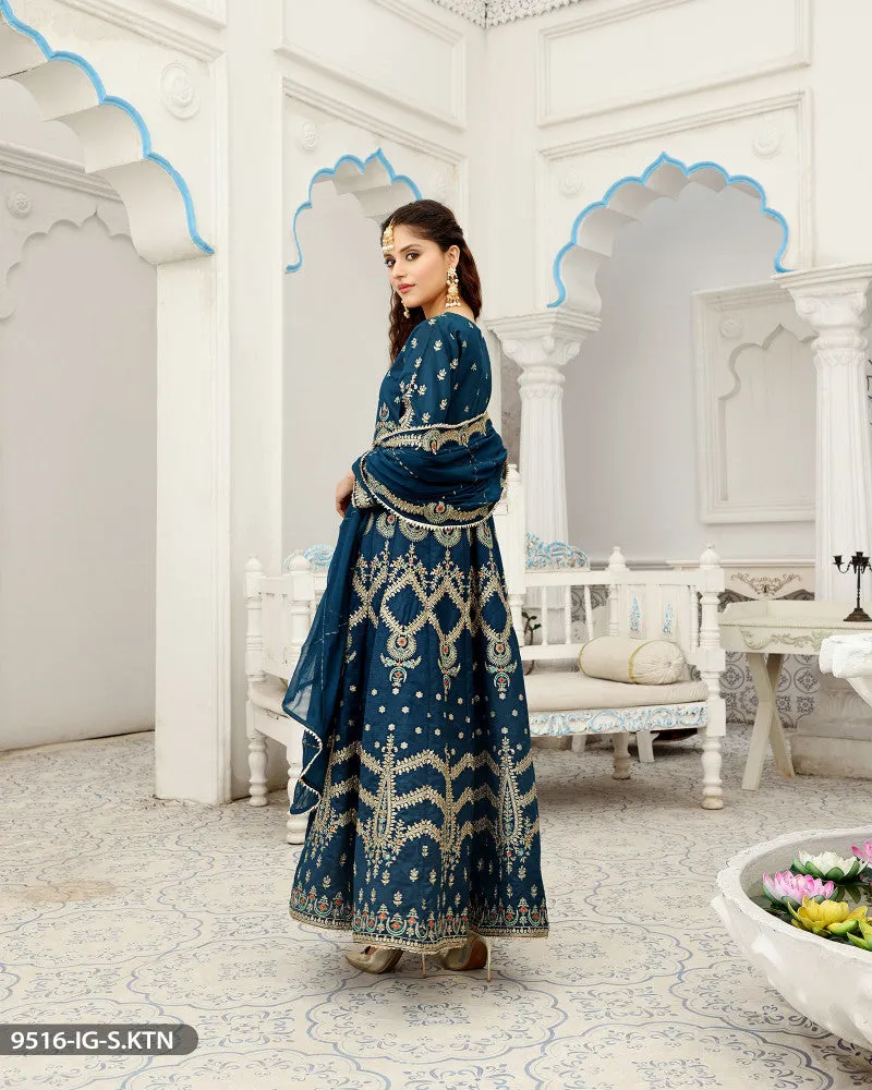 9516 Readymade Katan Silk Suit