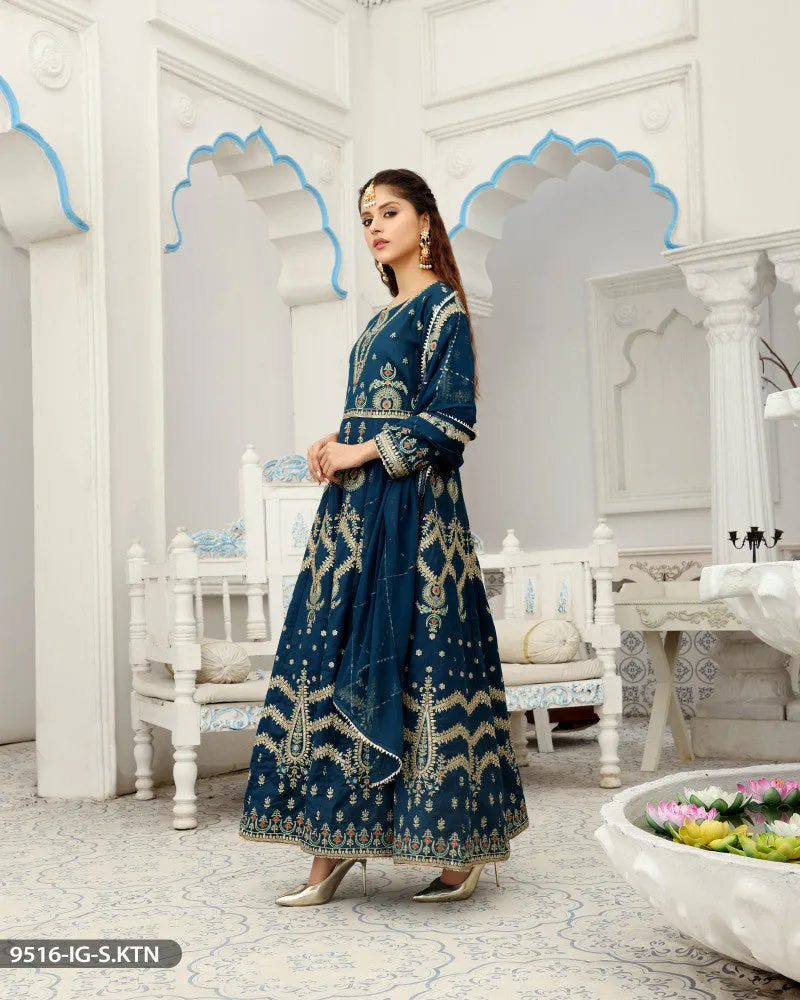 9516 Readymade Katan Silk Suit