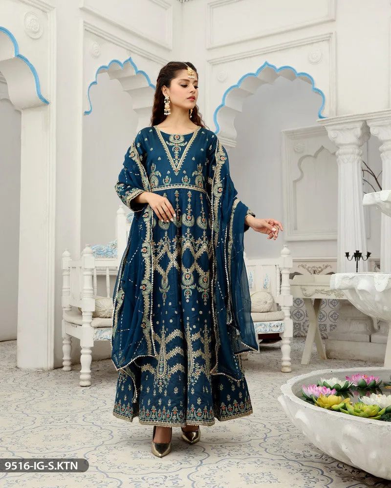 9516 Readymade Katan Silk Suit