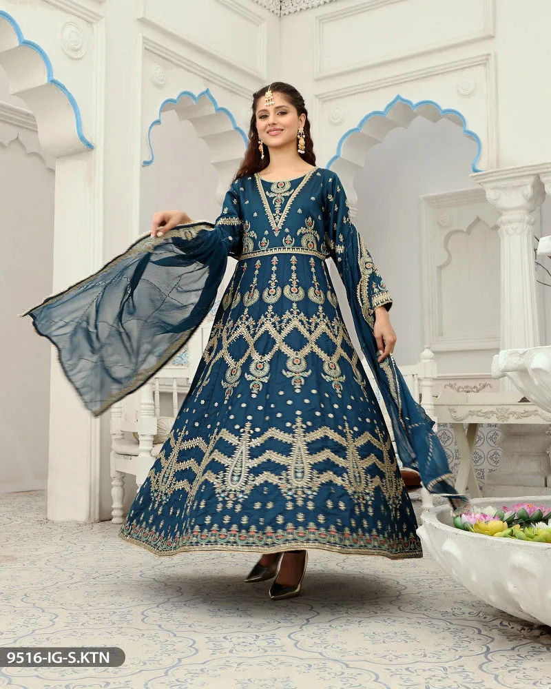 9516 Readymade Katan Silk Suit