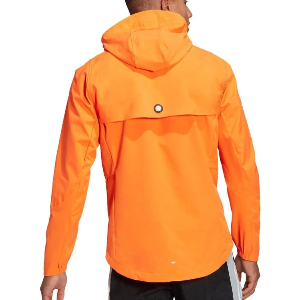 adidas Wind.RDY Mens Running Jacket - Orange