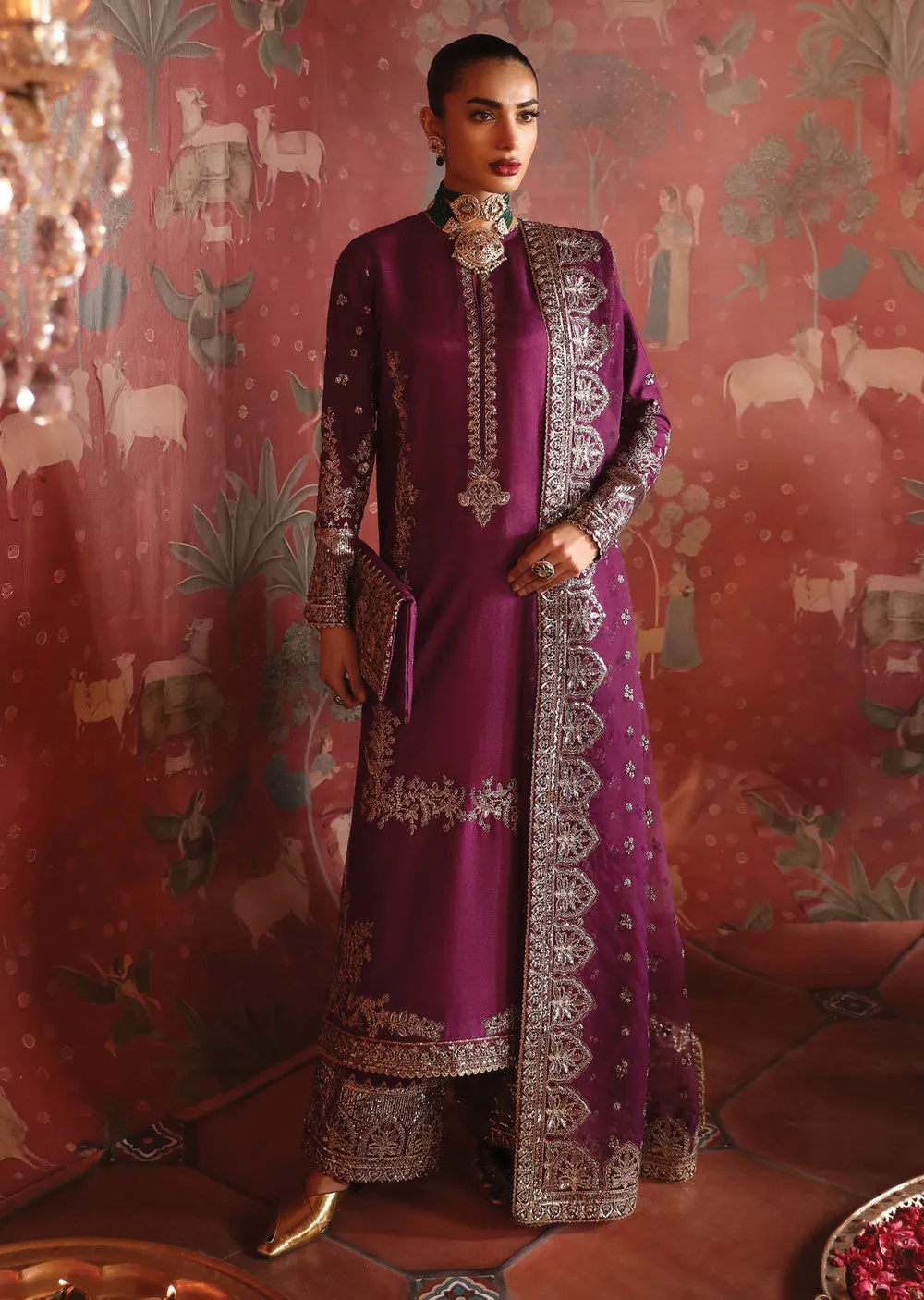 AFZ-596 - Khusbhu - Unstitched - Divani Silk Edit by Afrozeh 2024