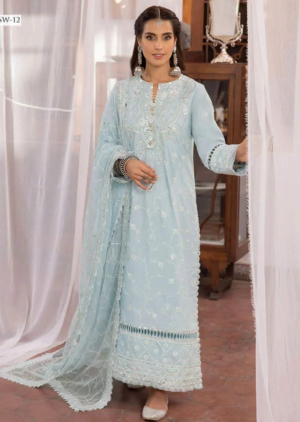 AJSW-12 - Unstitched - Asim Jofa Shadow Work Collection 2023