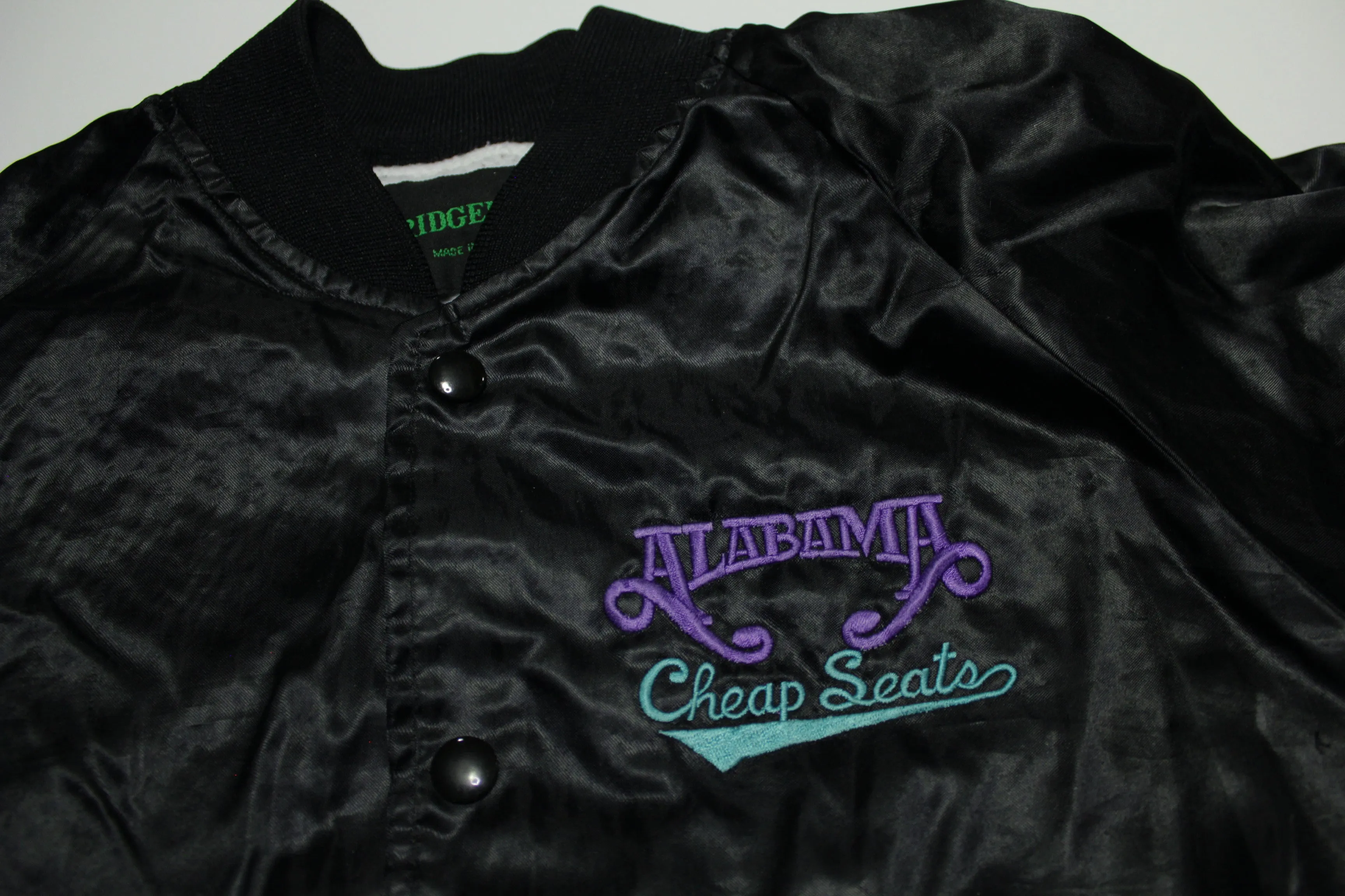 Alabama Vintage 90's Cheap Seats Embroidered Autographs 1994 Concert Tour Satin Jacket