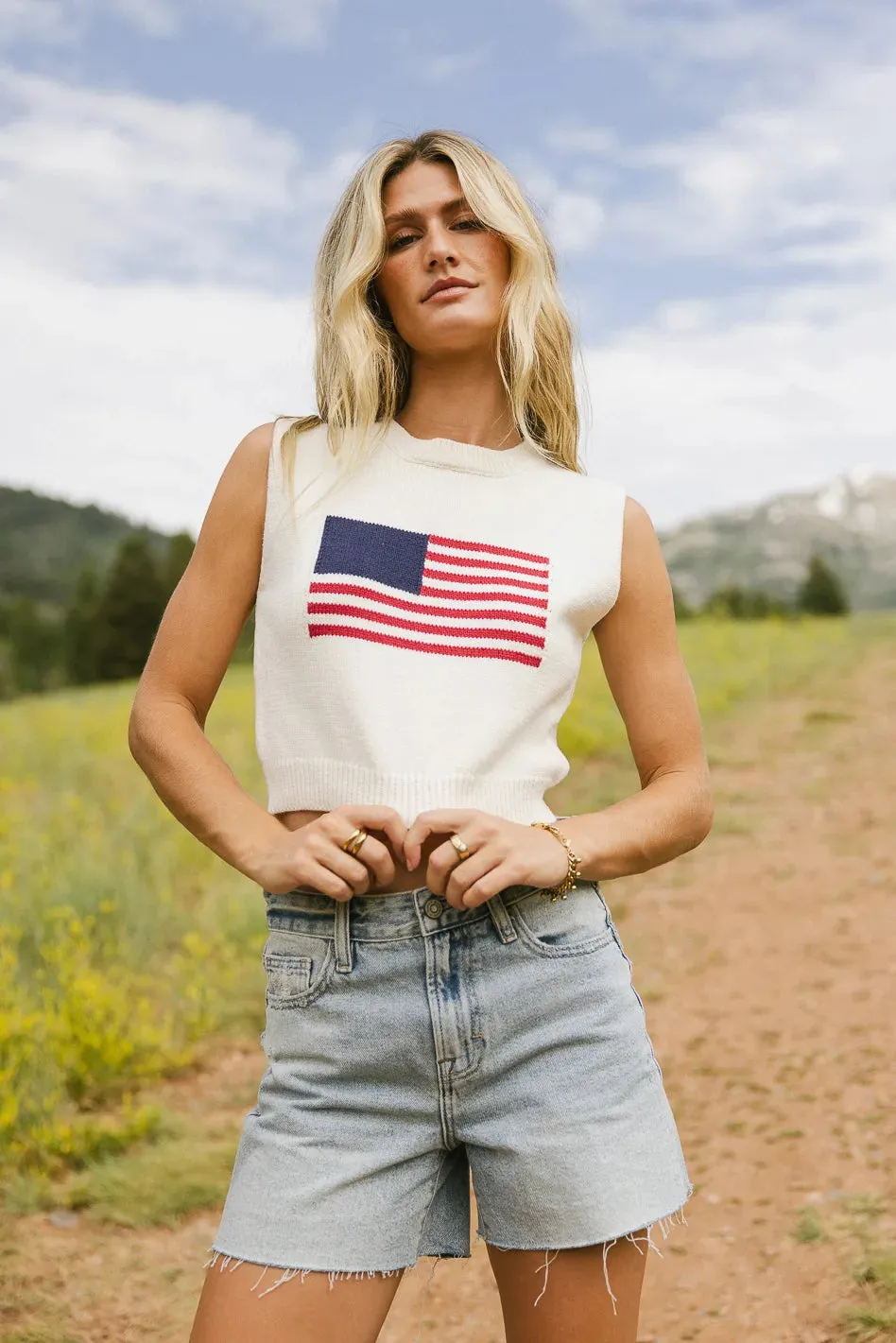 America The Beautiful Sweater Tank