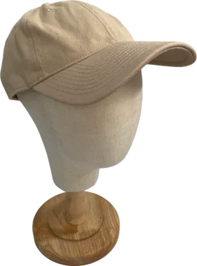 & Other Stories Beige Cotton Canvas Baseball Cap One Size