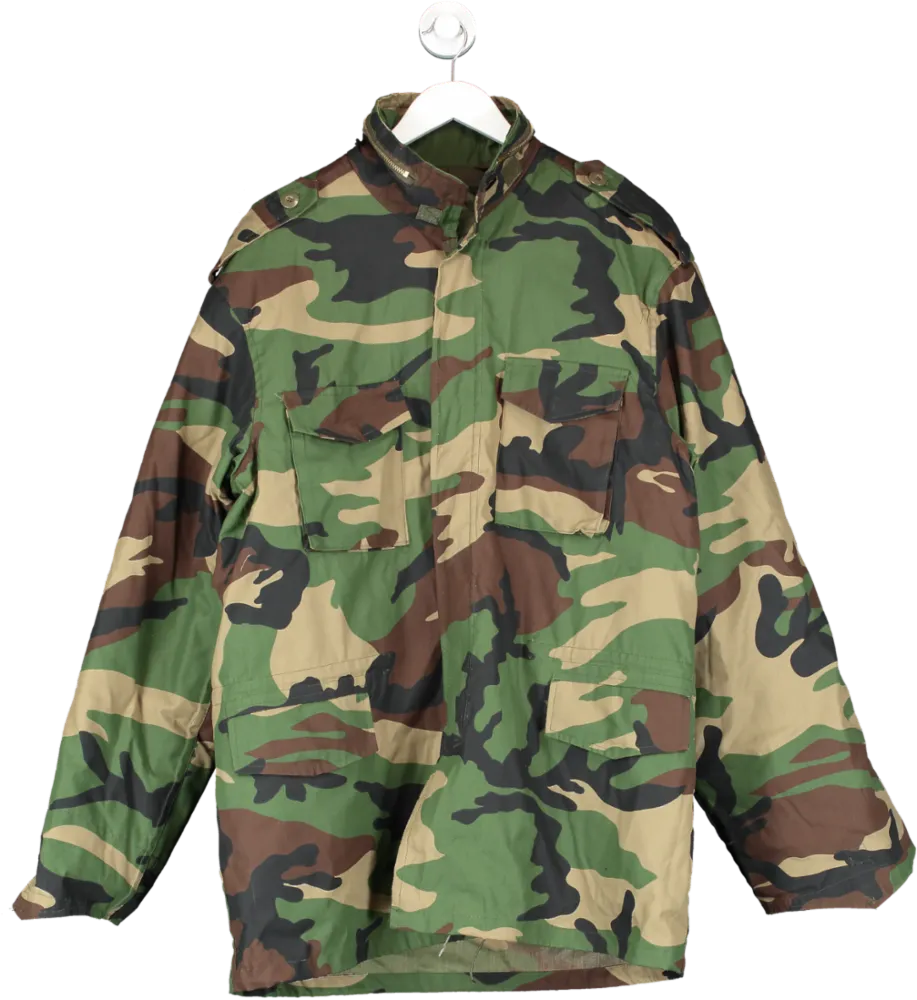 Army Supply Green M65 Field Jacket With Detachable Liner Woodland Camo UK XXXL