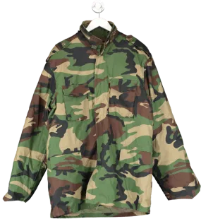 Army Supply Green M65 Field Jacket With Detachable Liner Woodland Camo UK XXXL