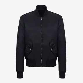 Balmain Signature Embroidery On Back Bomber Jacket