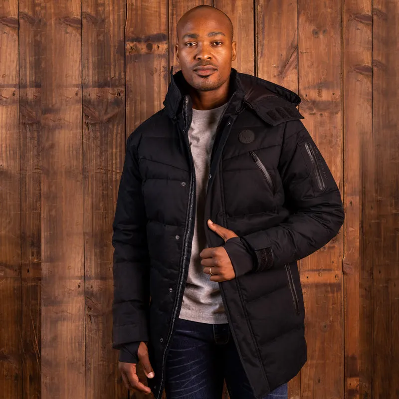 Mens Beast Puffer Jacket III in Mamba: Stylish and Insulated Outerwear for Extreme Weather