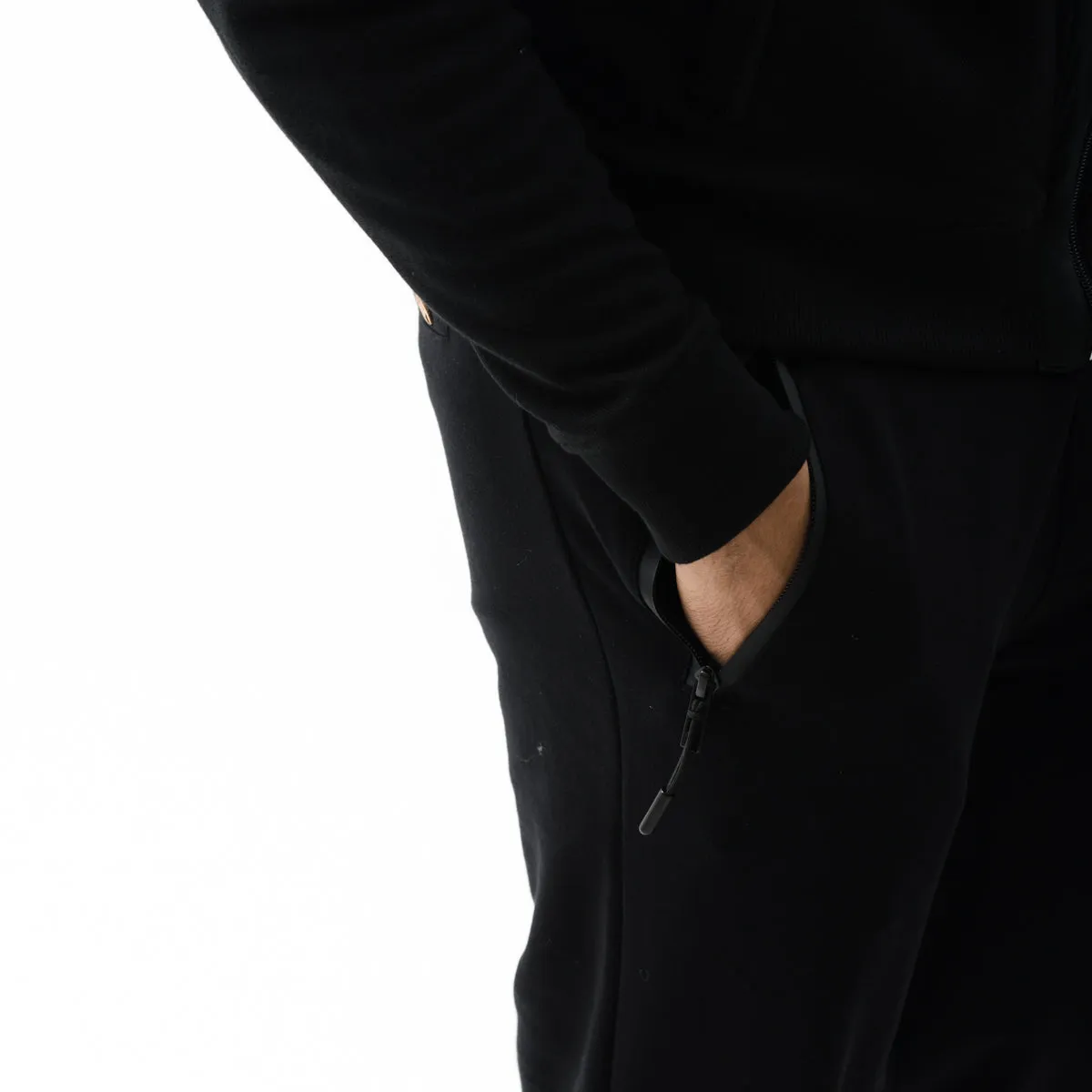 Black Slim-Fit Jogger Pants