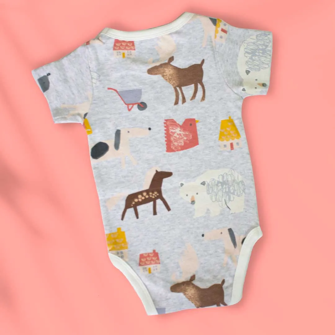 BUY 2 Pattern Printed Bodysuit/Onesie Get 1 FREE - 100% Premium Cotton