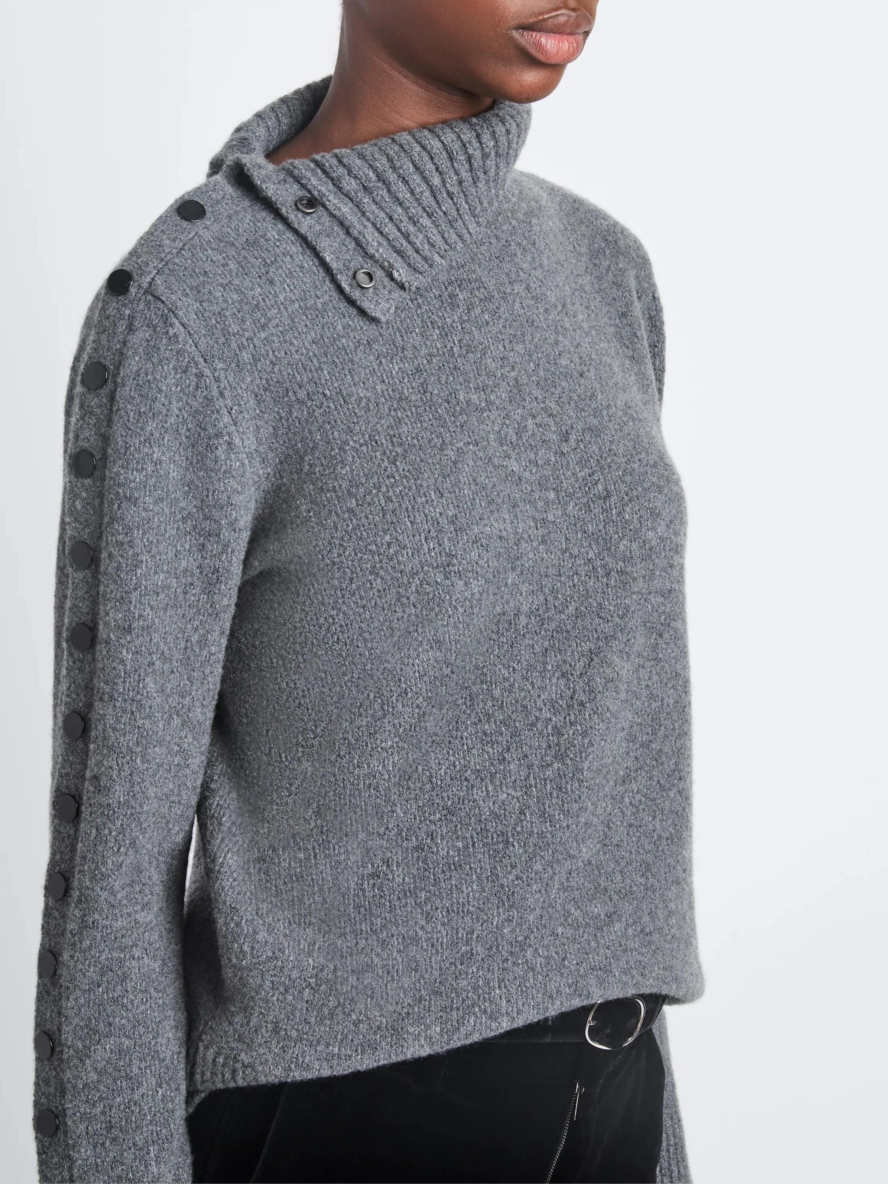 Camilla Sweater In Lofty Eco Cashmere in Grey