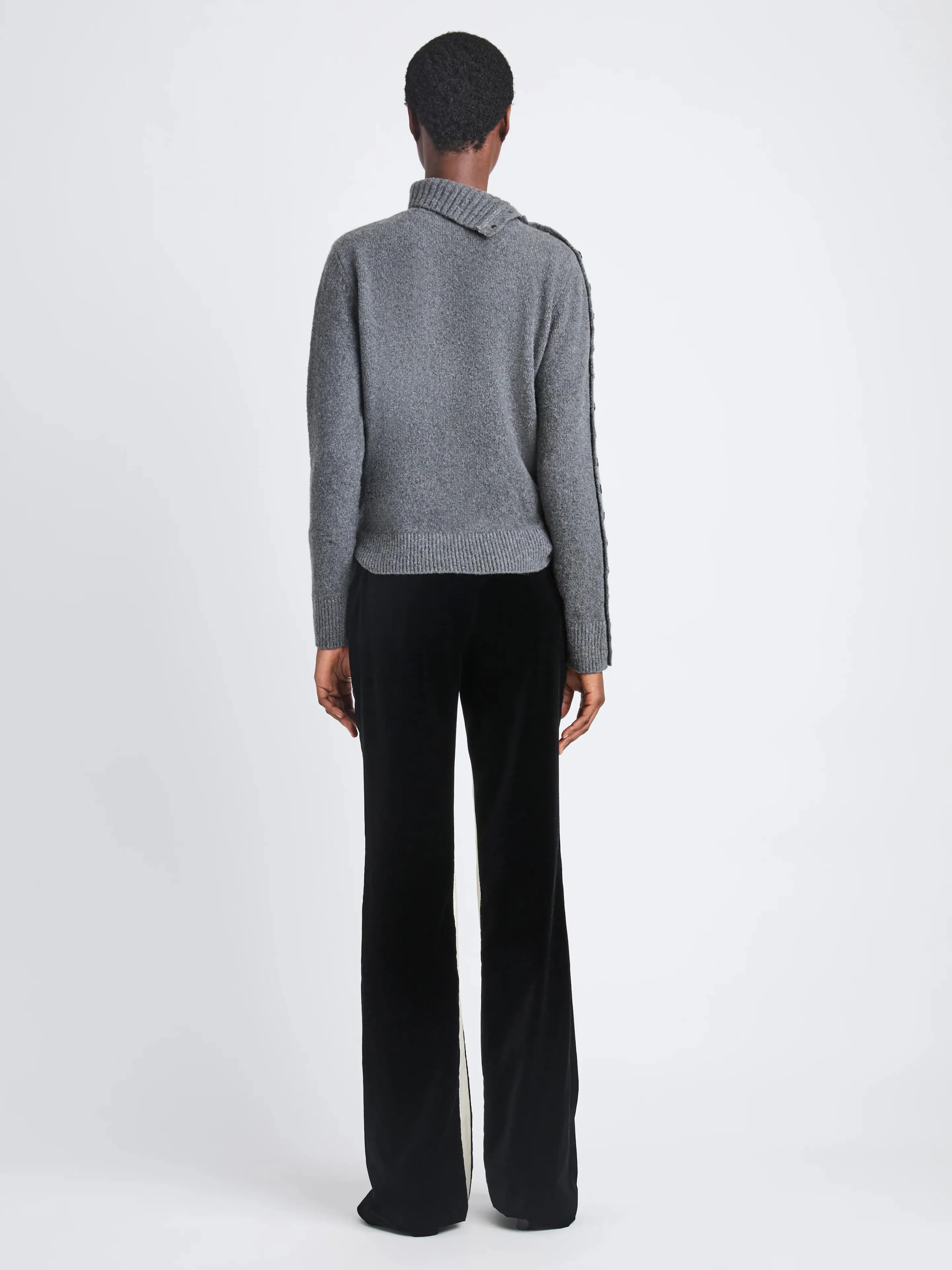 Camilla Sweater In Lofty Eco Cashmere in Grey