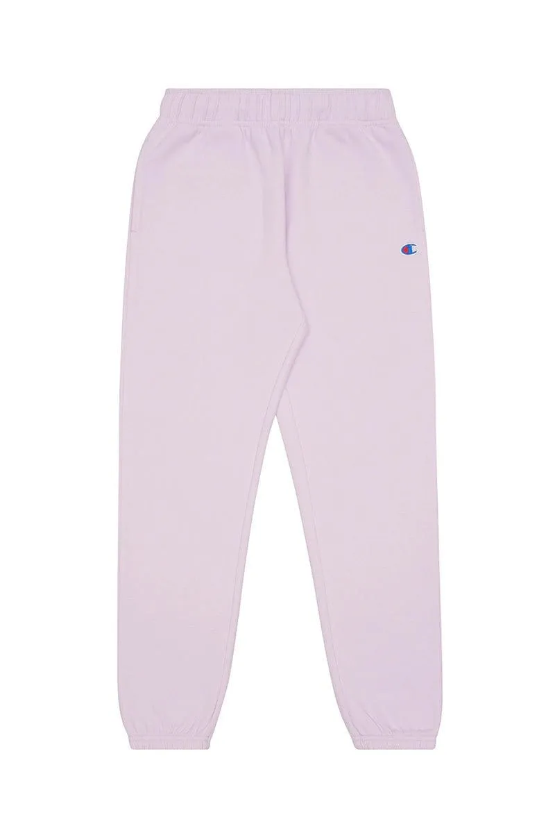 CHAMPION JUNIOR ROCHESTER BASE PINK TRACKPANTS