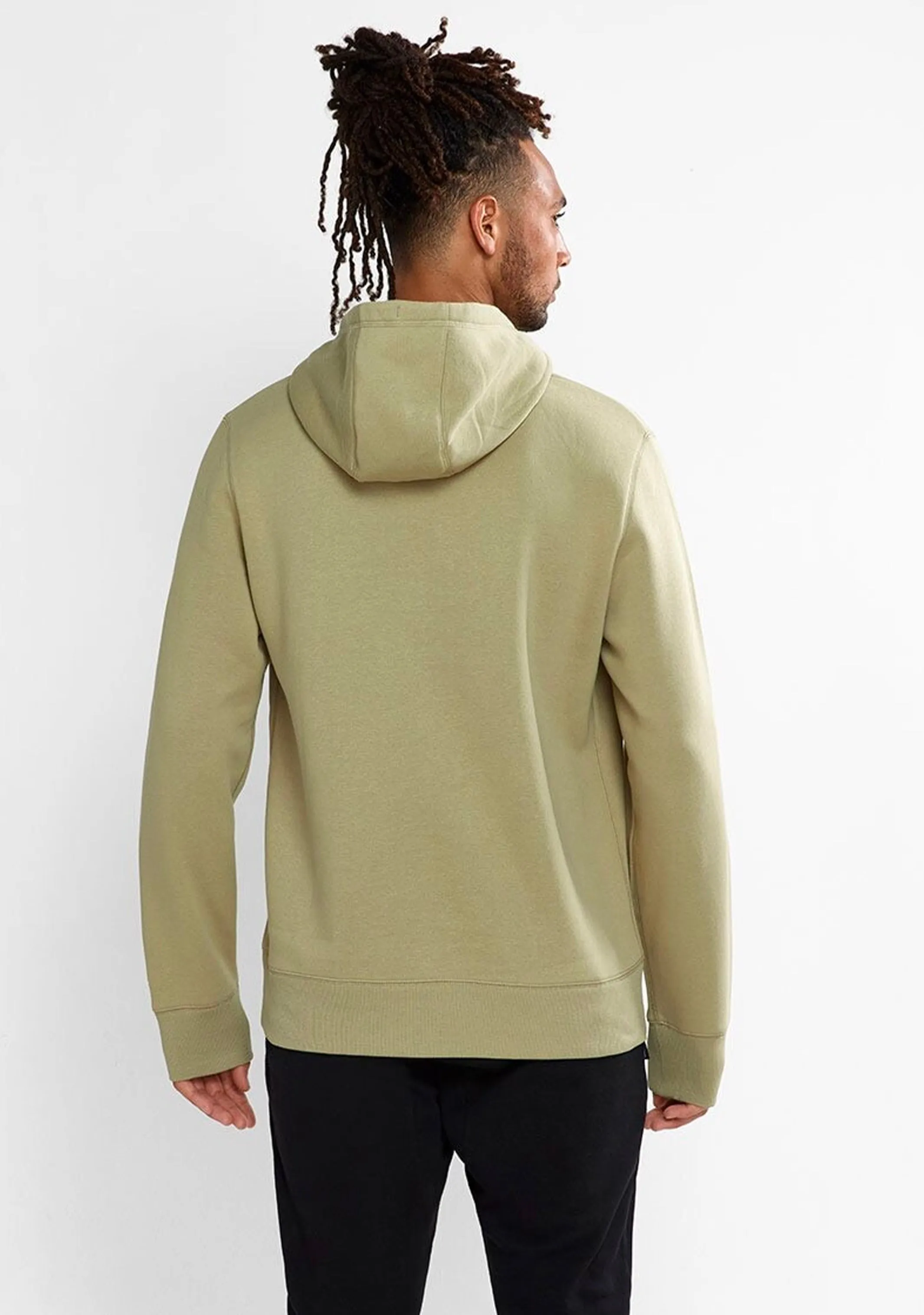 Champion Mens Script Hoodie Khaki <br> AY79N FSJ