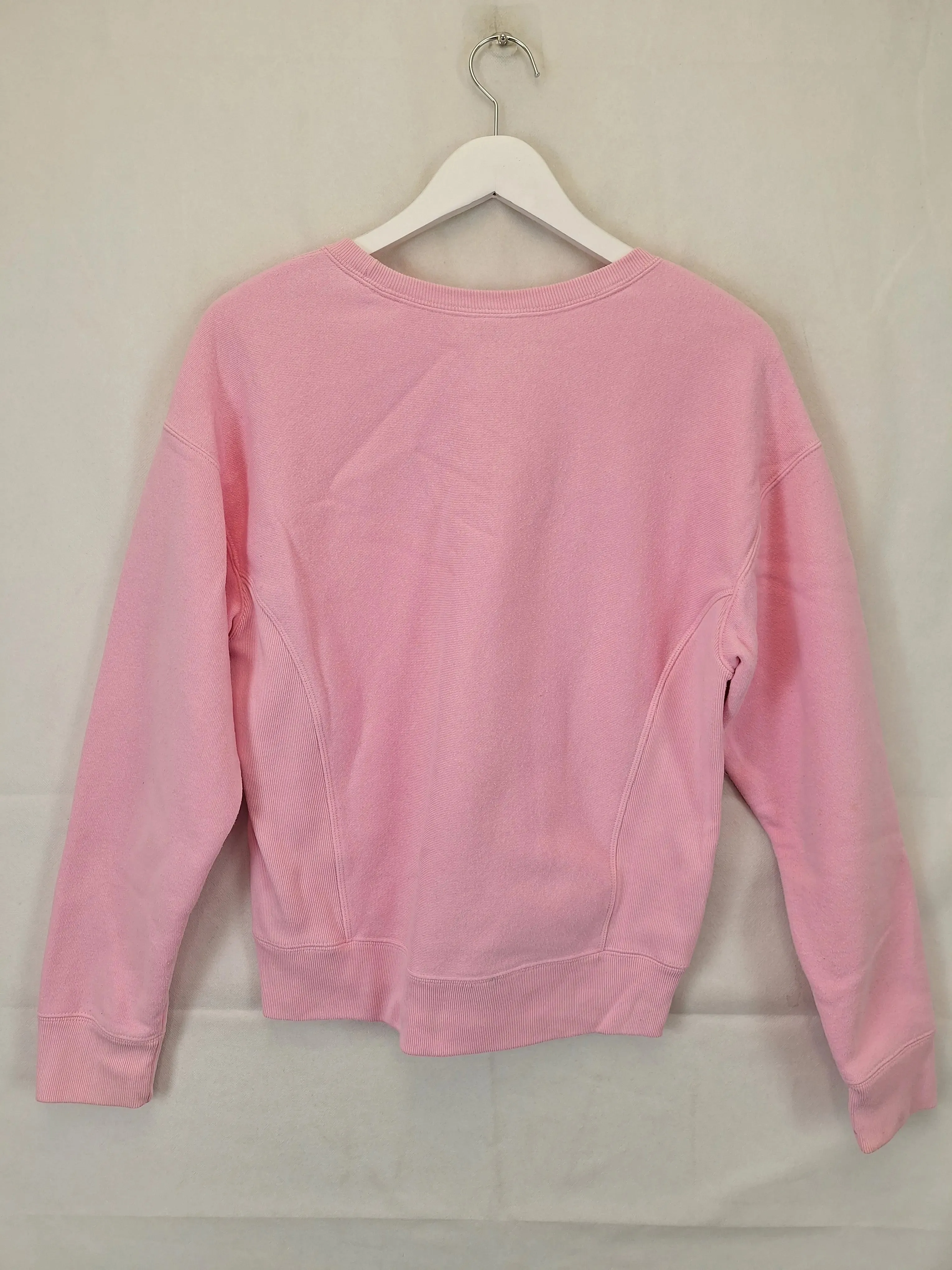 Champion Terry Towelling Logo Sweater Jumper Size S