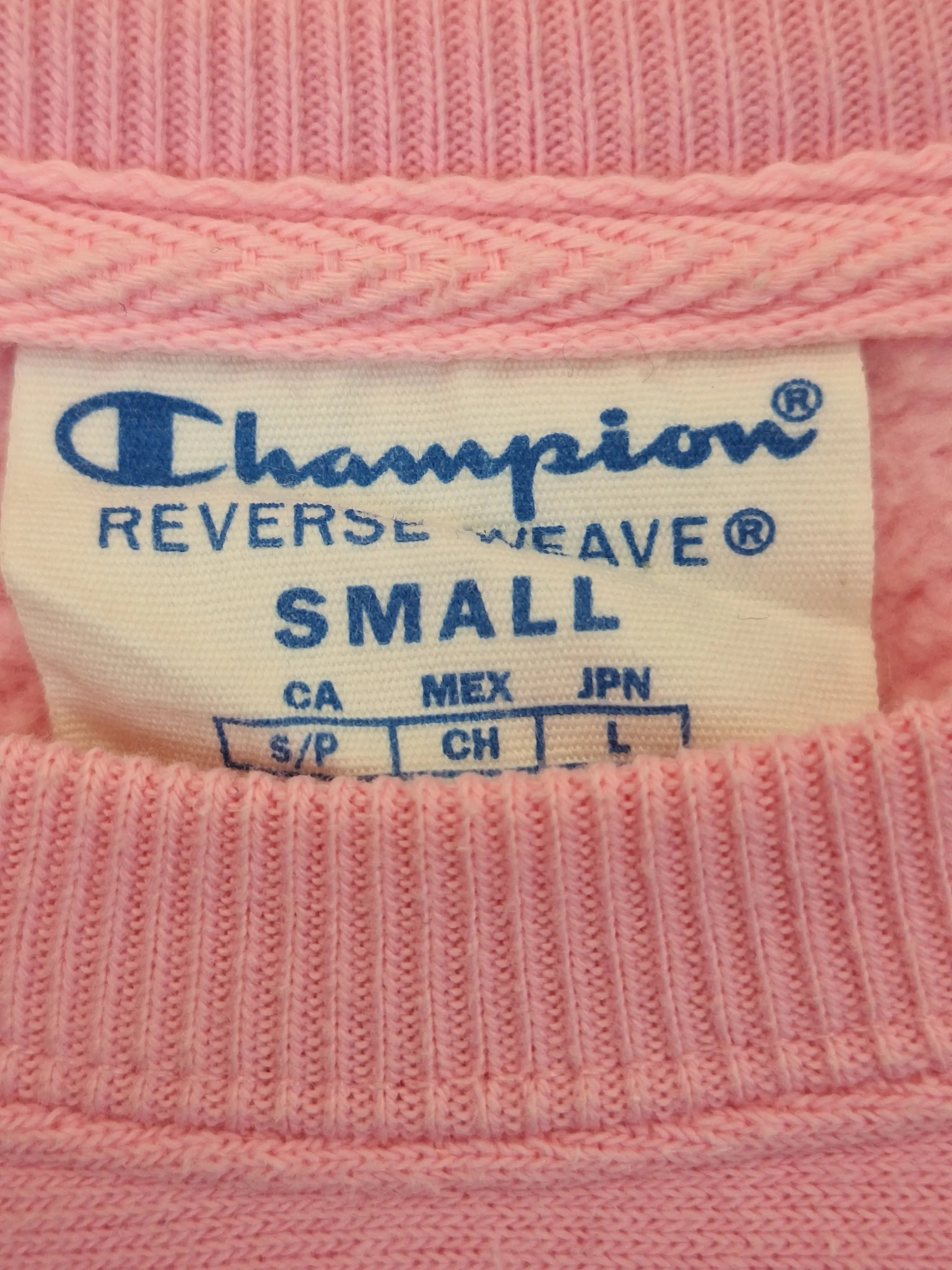 Champion Terry Towelling Logo Sweater Jumper Size S