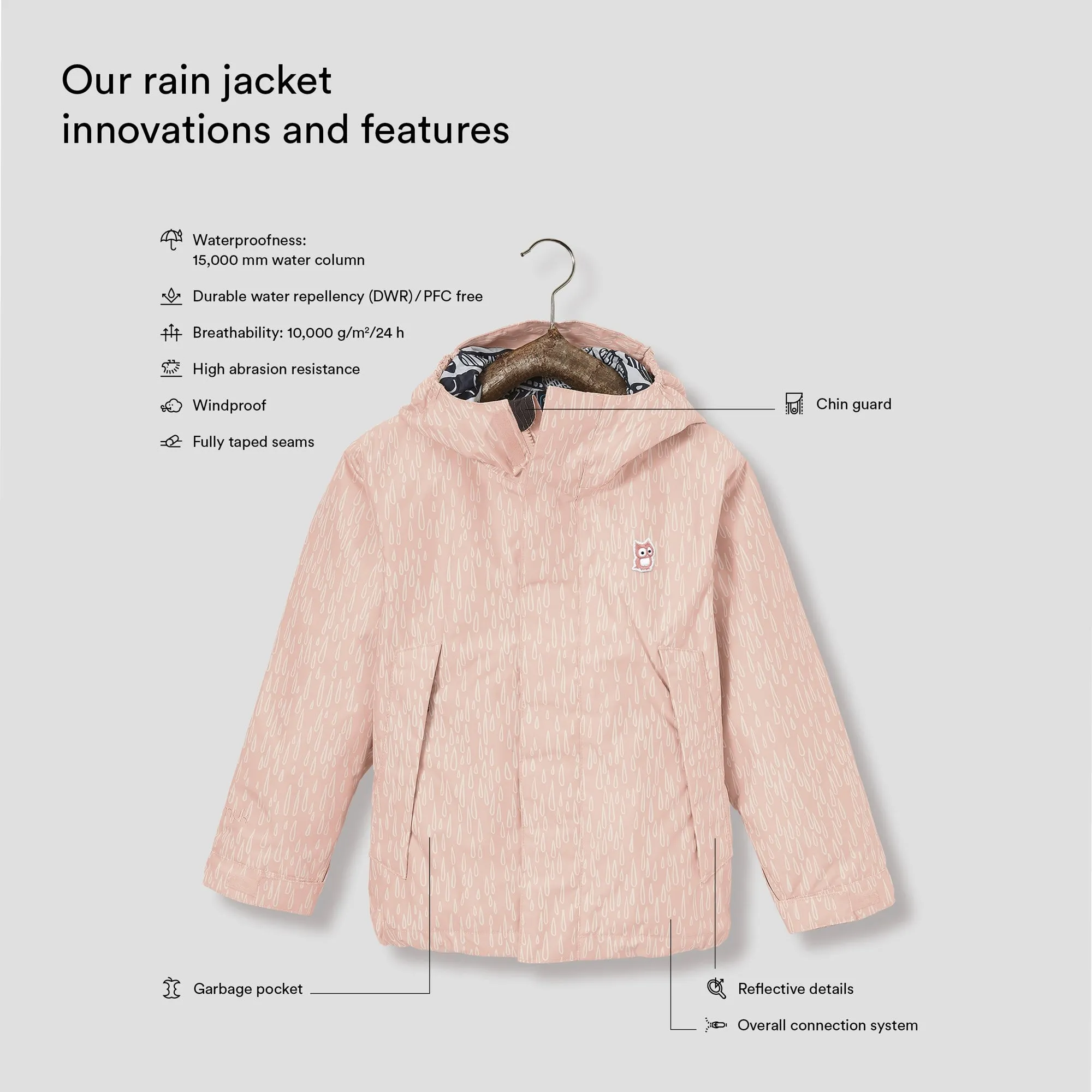 Chip rain jacket "Twine"