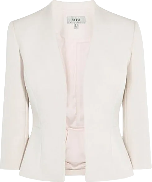 Coast Blush Pink Peplum Jacket BNWT UK 20