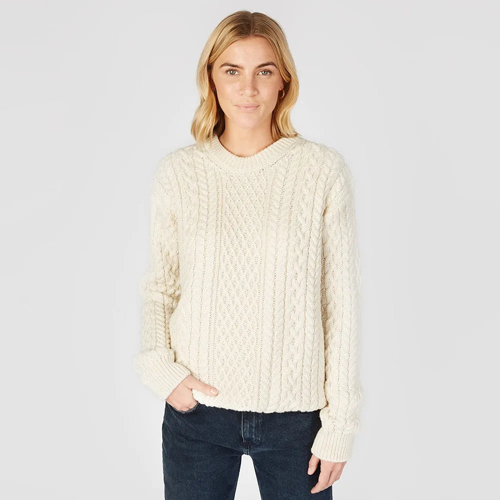 Cuileann - Aran Crew Neck Sweater