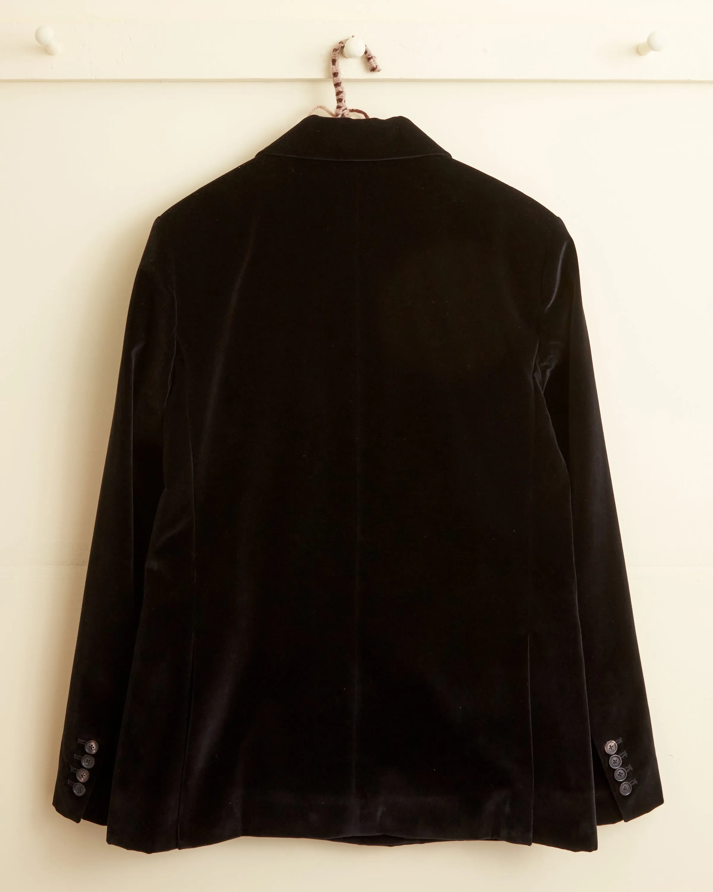 Dusk Velvet Double-Breasted Suit Jacket