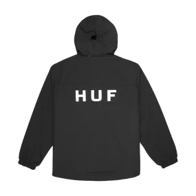 HUF ESSENTIALS ZIP STANDARD SHELL JACKET-BLACK