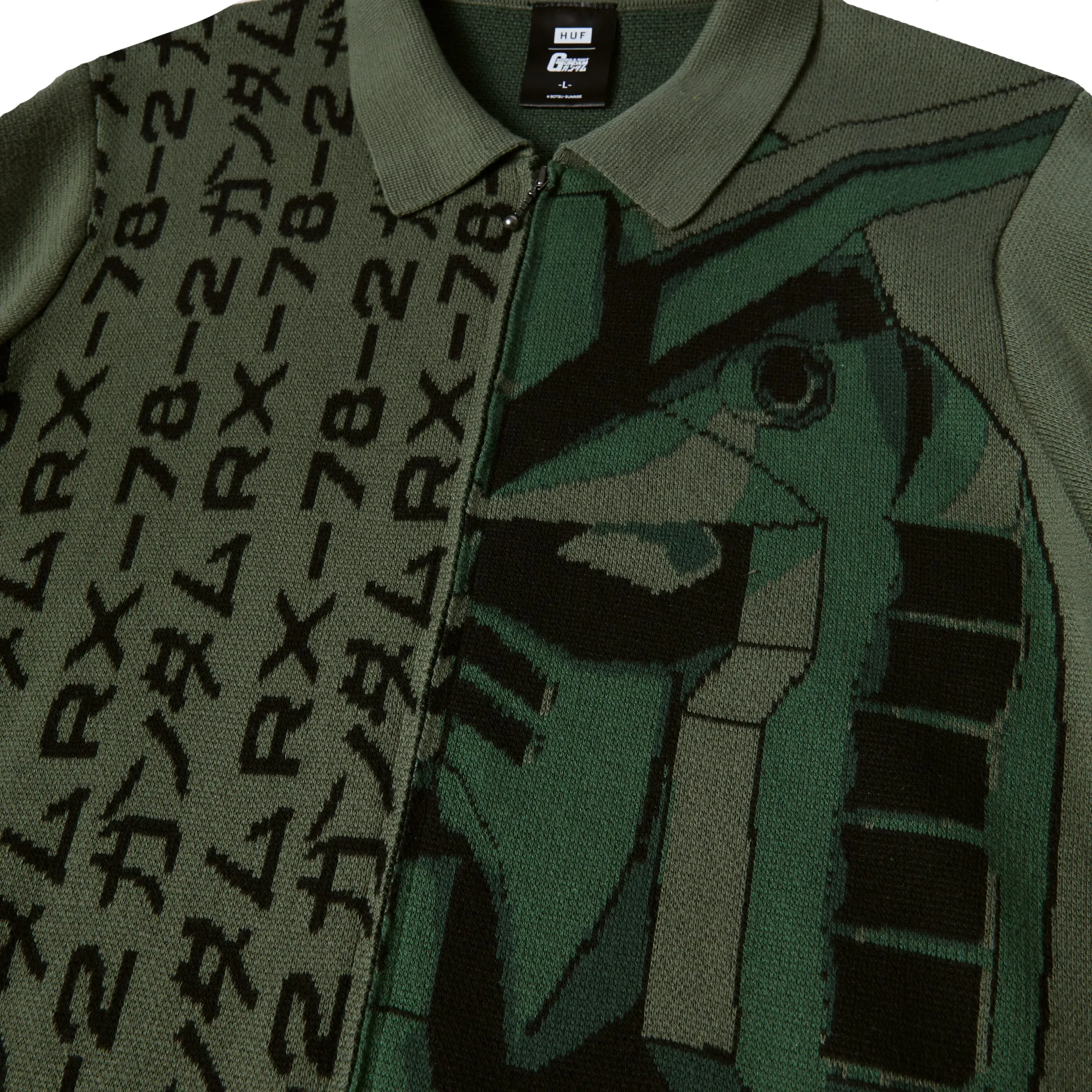 HUF x Gundam Destroy Gundam Zip Sweater