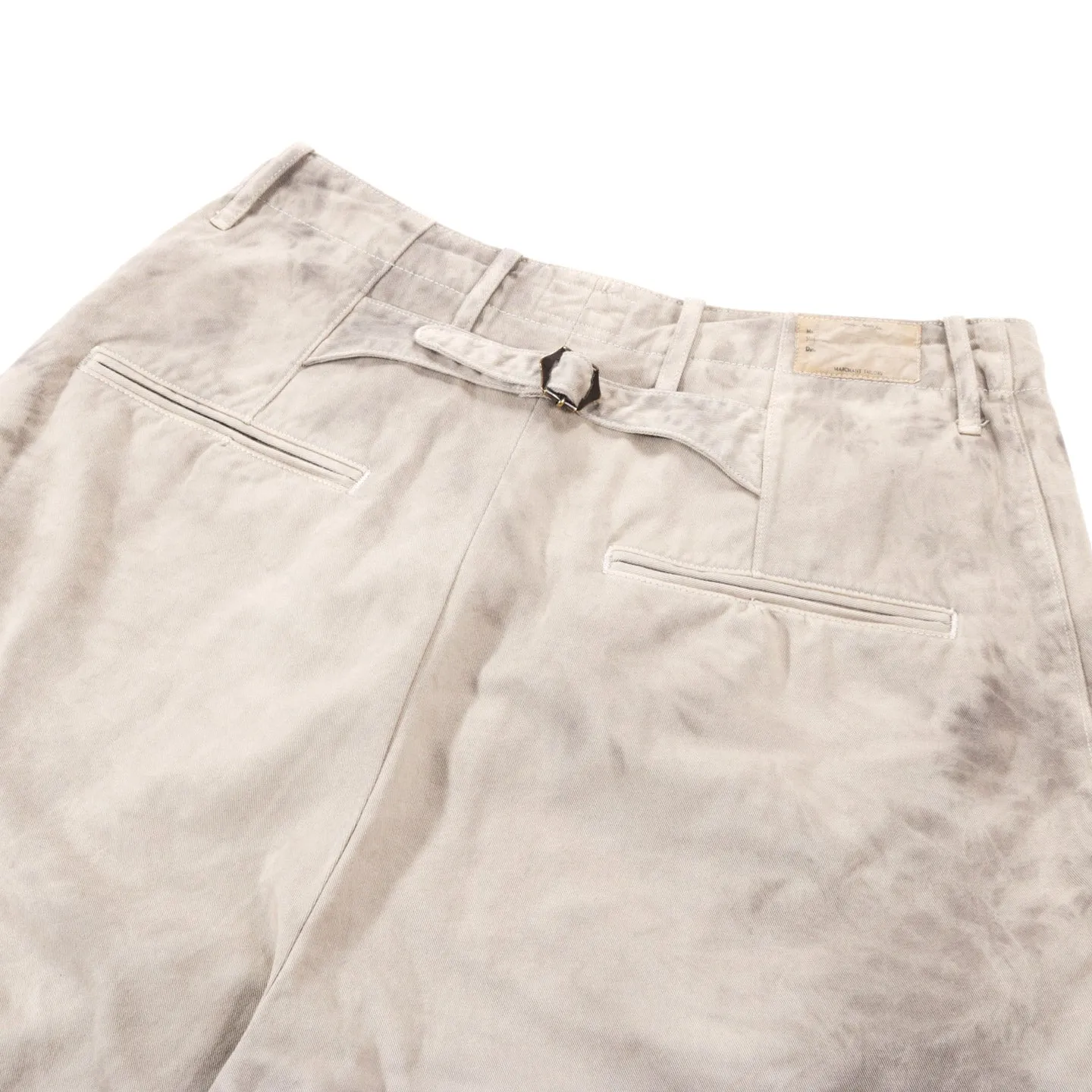 KAPITAL KATSURAGI HIGH WAIST NIME PANTS ASHBURY DYED ECRU / GRAY