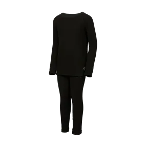 Kombi Black Cozy Fleece Base Layer Set