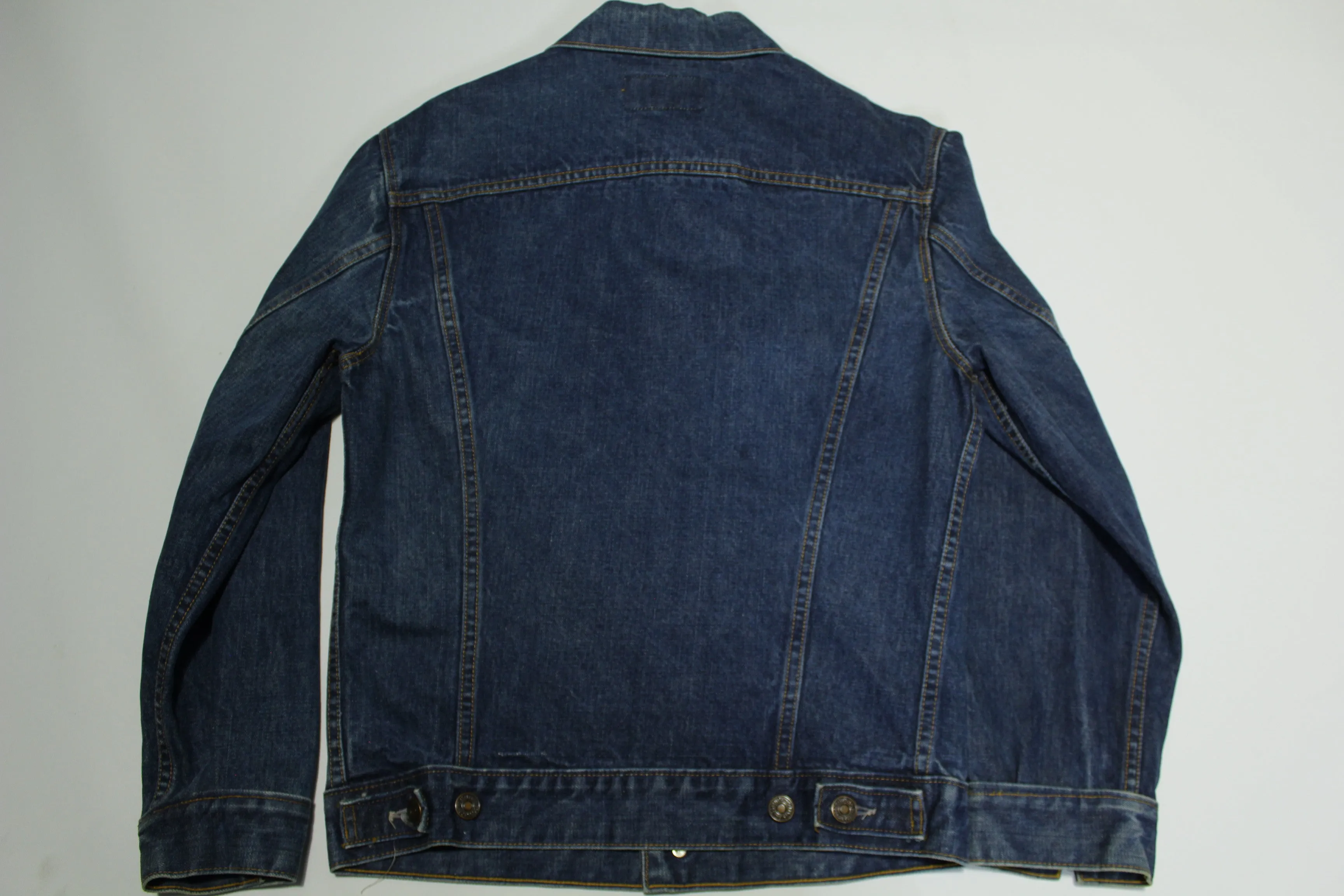 Levis Vintage 60's Big E Canadian Dark Wash Trucker Denim Jean Jacket