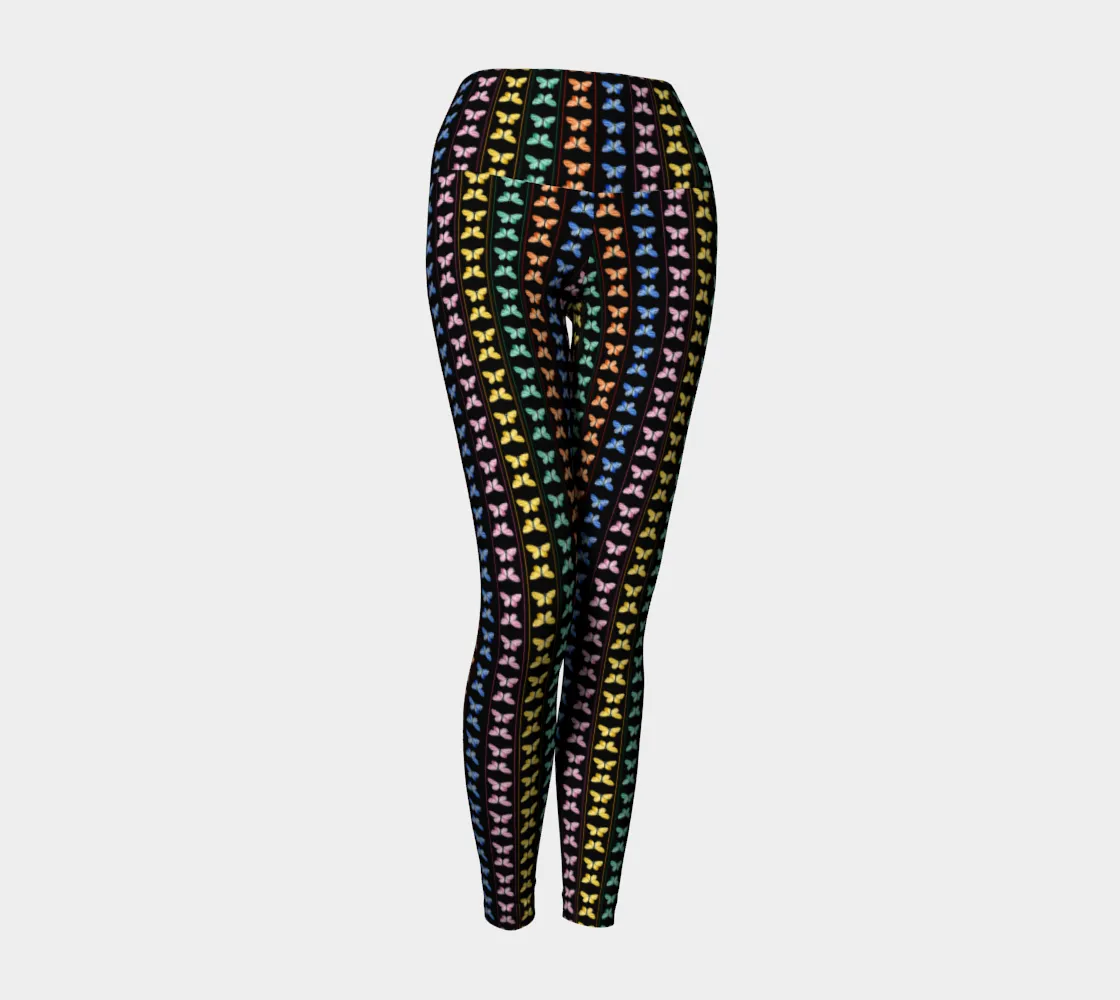 Linear Kaleidoscope Yoga Leggings