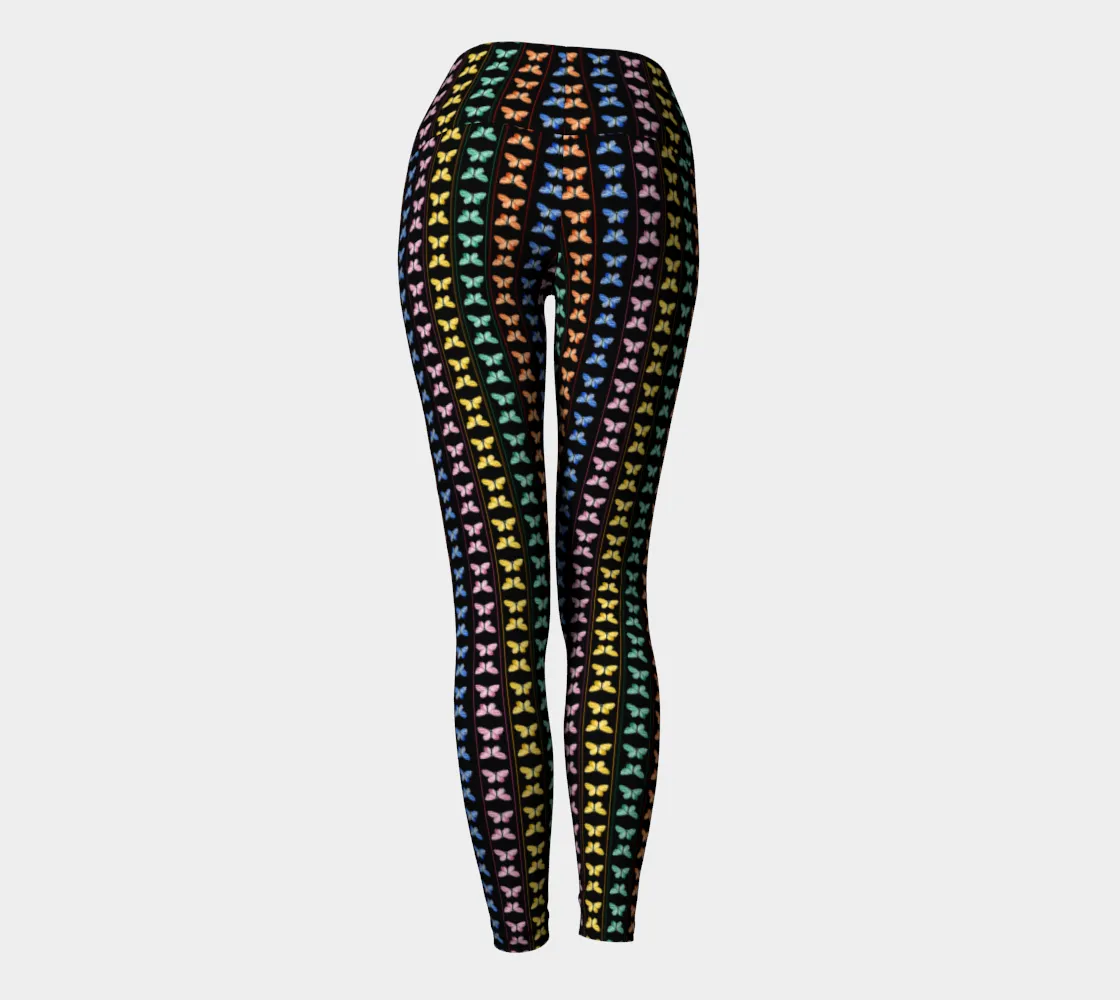 Linear Kaleidoscope Yoga Leggings