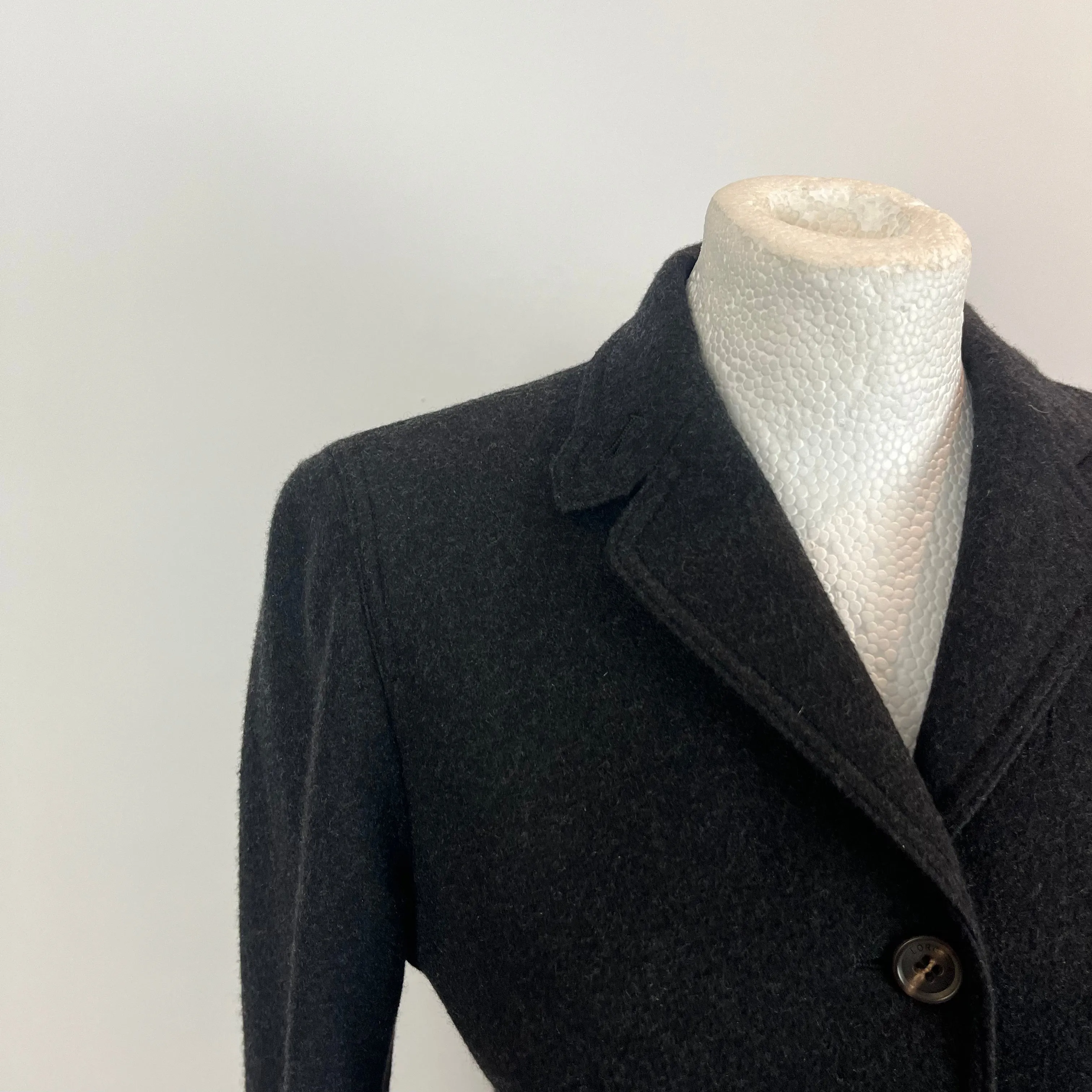 Loro Piana 3000 Charcoal Cashmere & Suede Jacket S