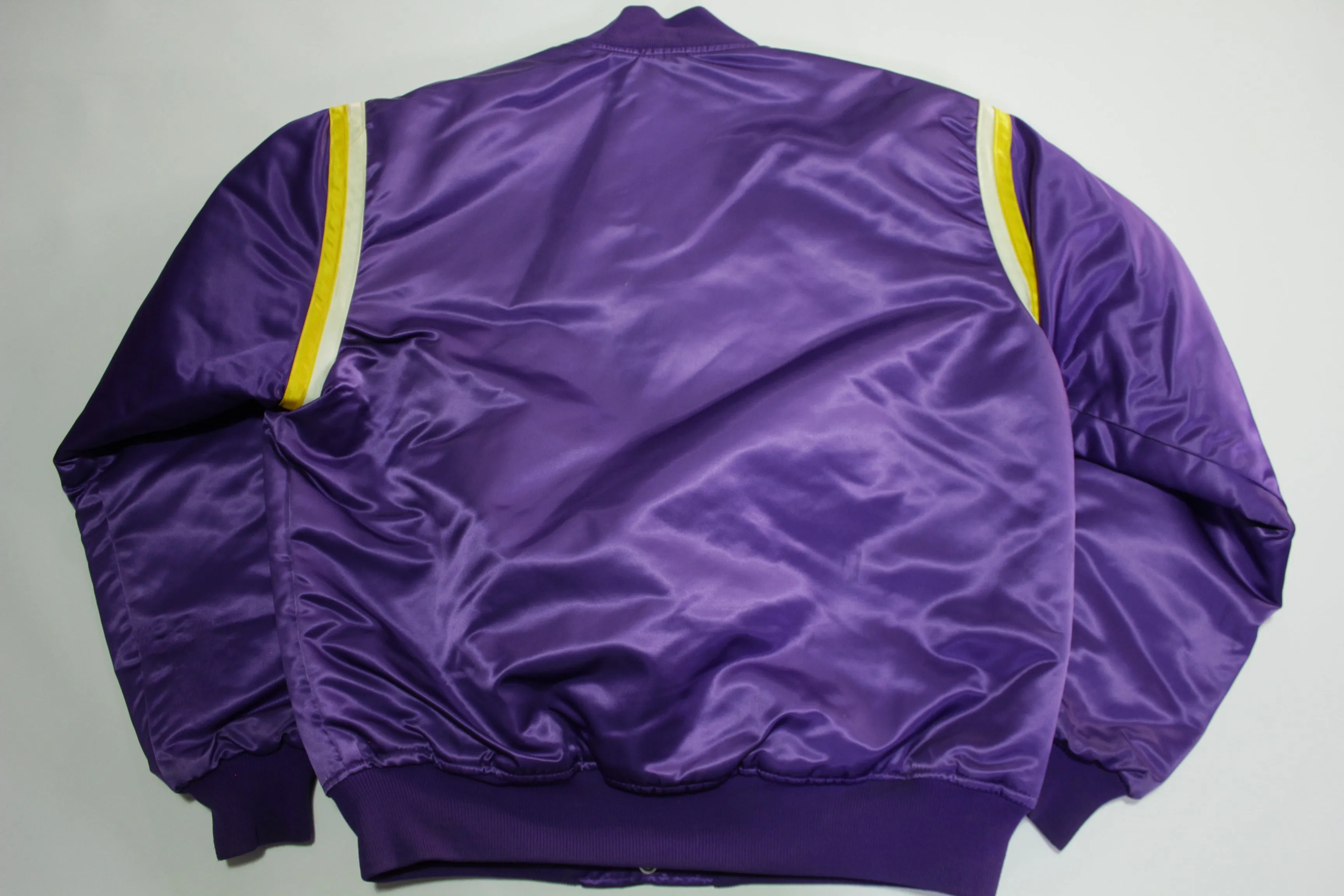 Los Angeles Lakers Vintage 80's Satin Starter Made in USA Quilt Lined NBA Jacket