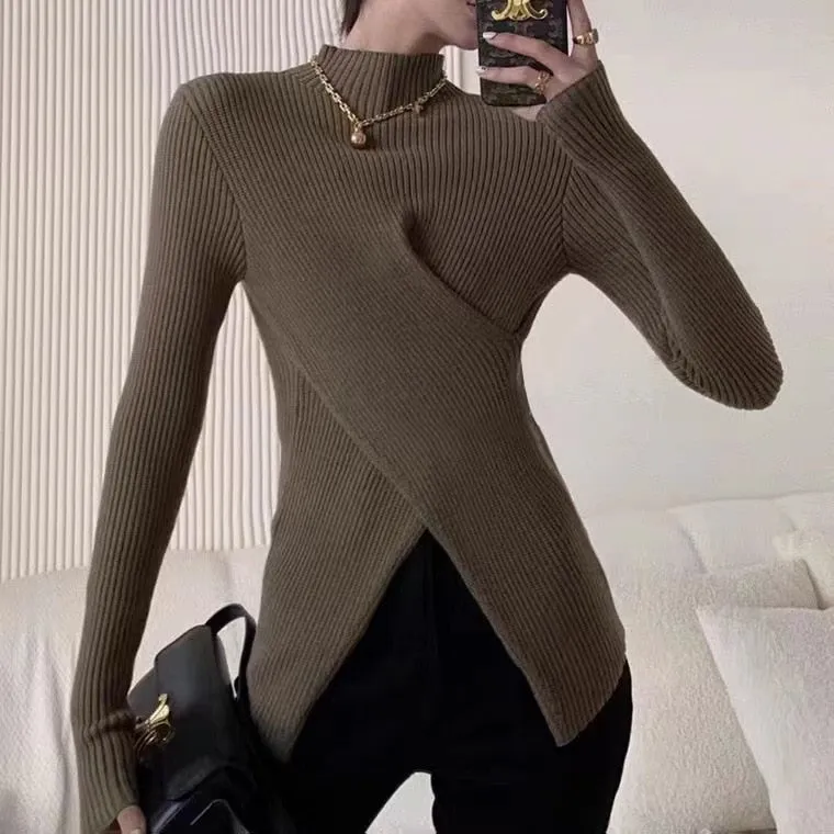 Lucette Asymmetric Knit Sweater