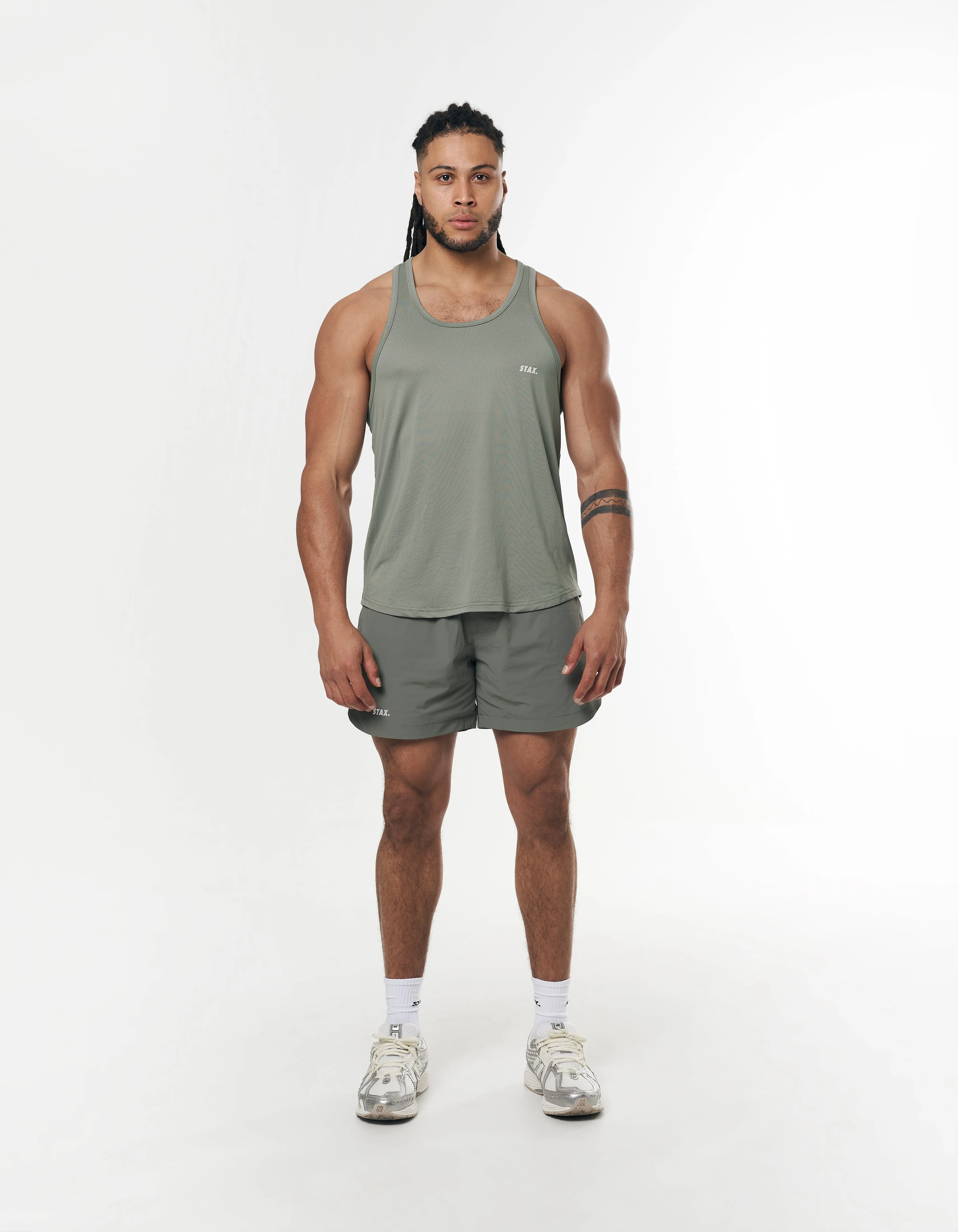 Mens Sport Nylon Shorts - Sage