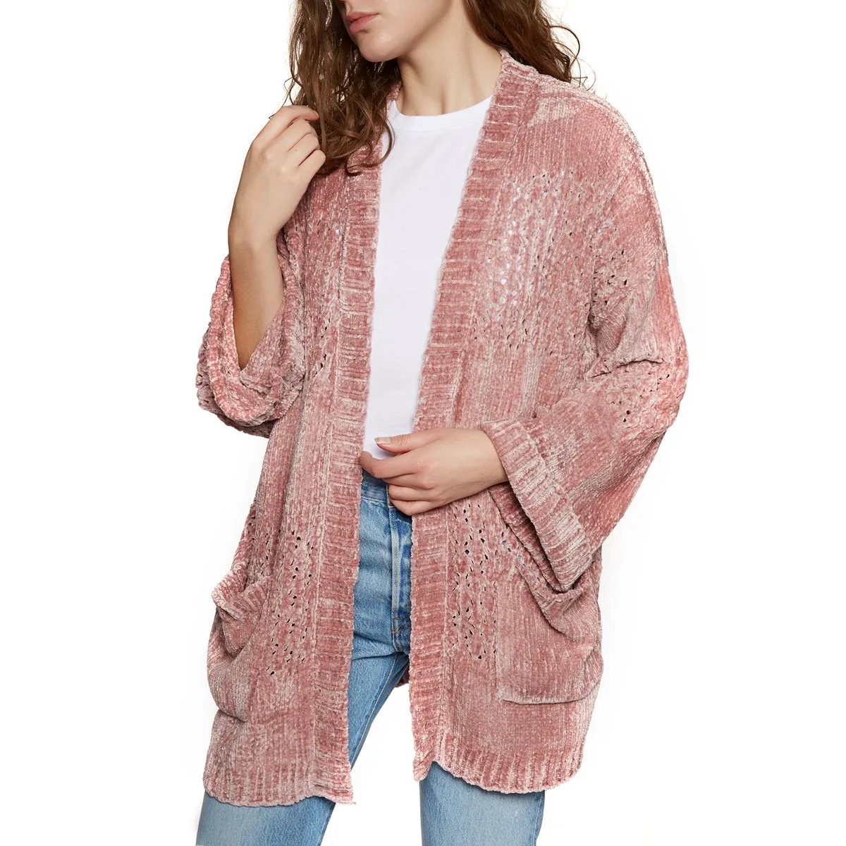 MINKPINK Honey Chenille Cardigan Sweater