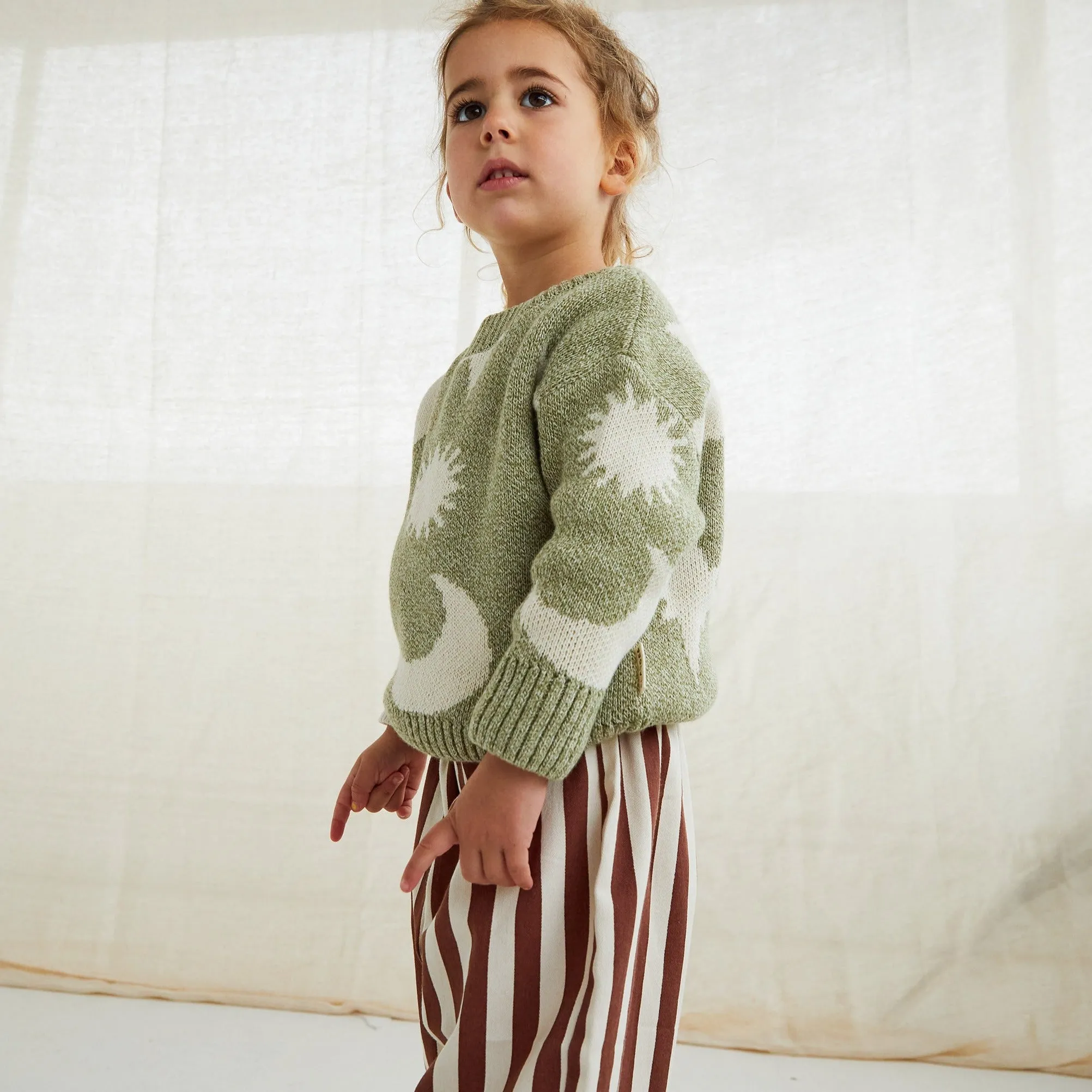 Moon Sweater - Nordic Nep Green