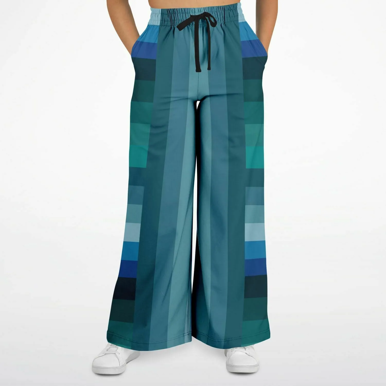 Mykonos Striped Variety Eco-Poly Stretchy Phat Bellbottoms