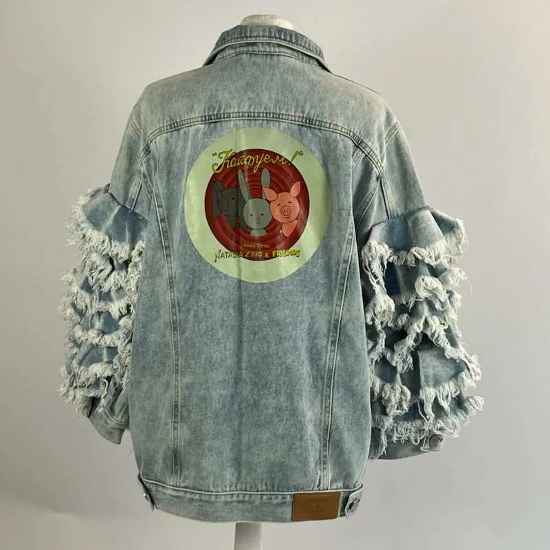 Natasha Zinko 890 Distressed Denim Oversized Jacket XXS/XS/S/M/L/XL