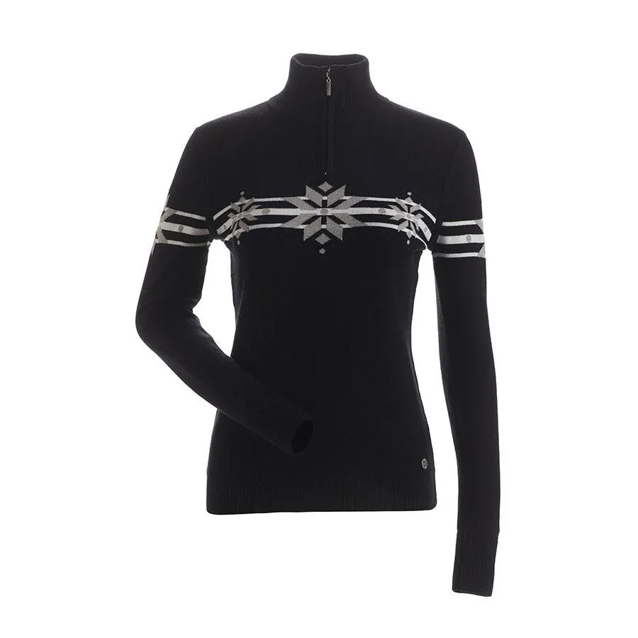 Nils Black Snowflake Knit