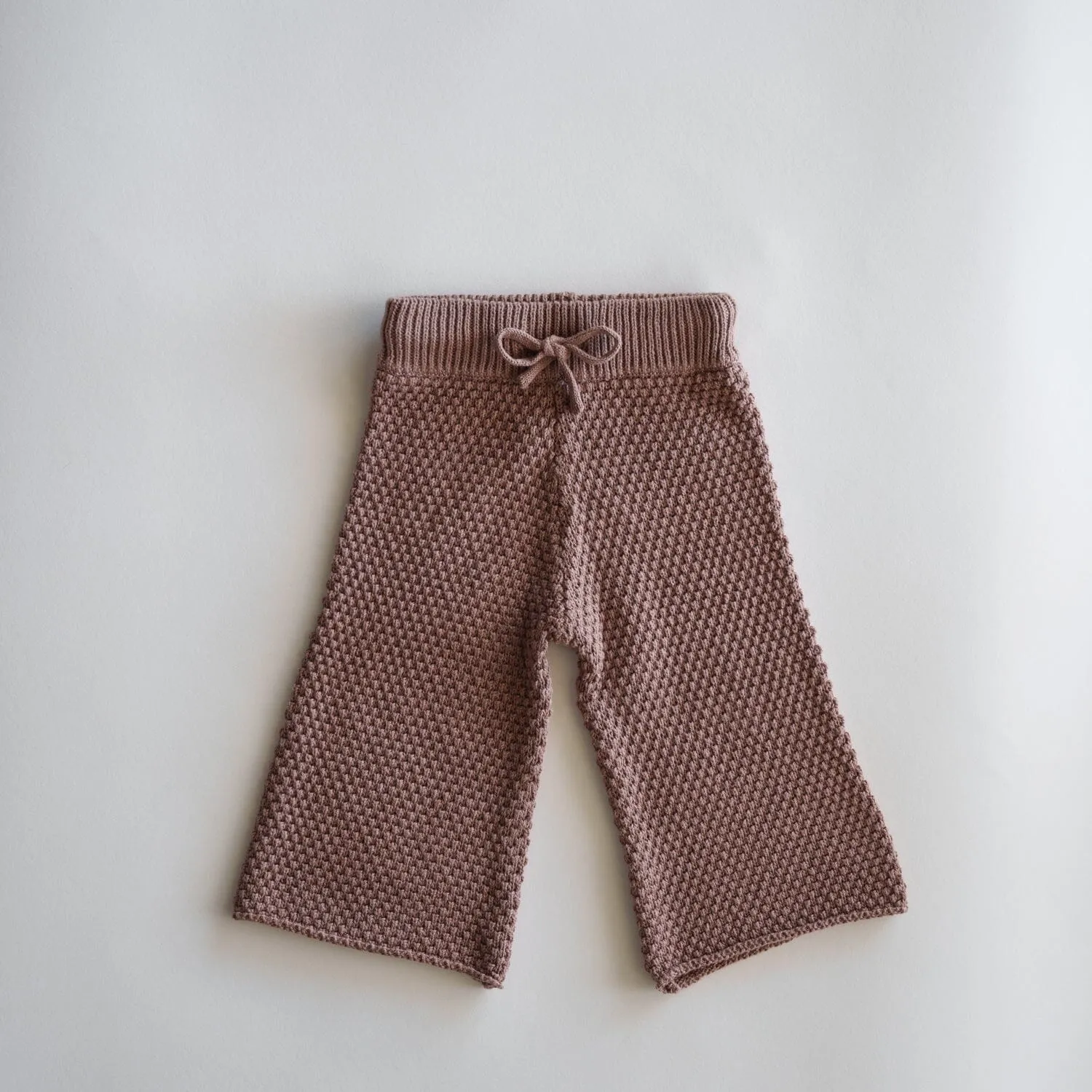 Organic Knit Wideleg Pant