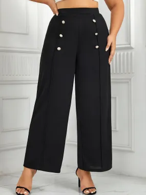 [Plus Size] 1930s High Waisted Double Breasted Suit Pants