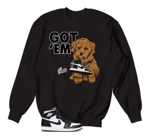 Retro 1 Black And White Sweater - Got Em - Black