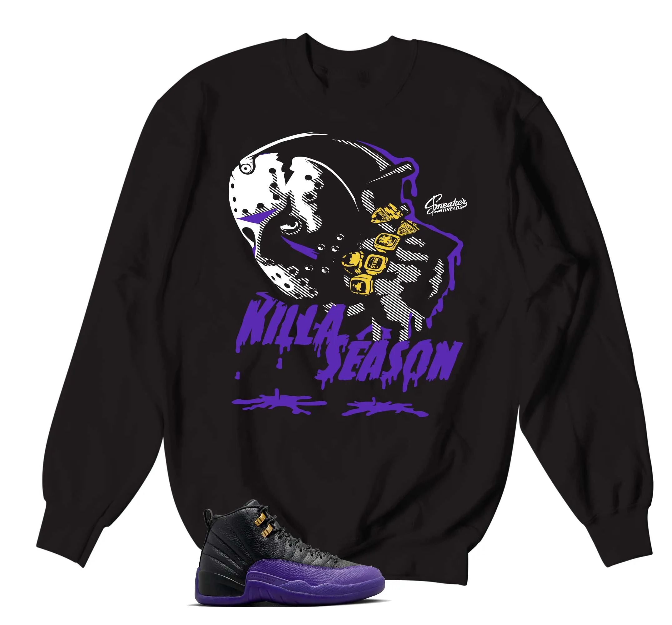 Retro 12 Field Purple Killa Season Sweater