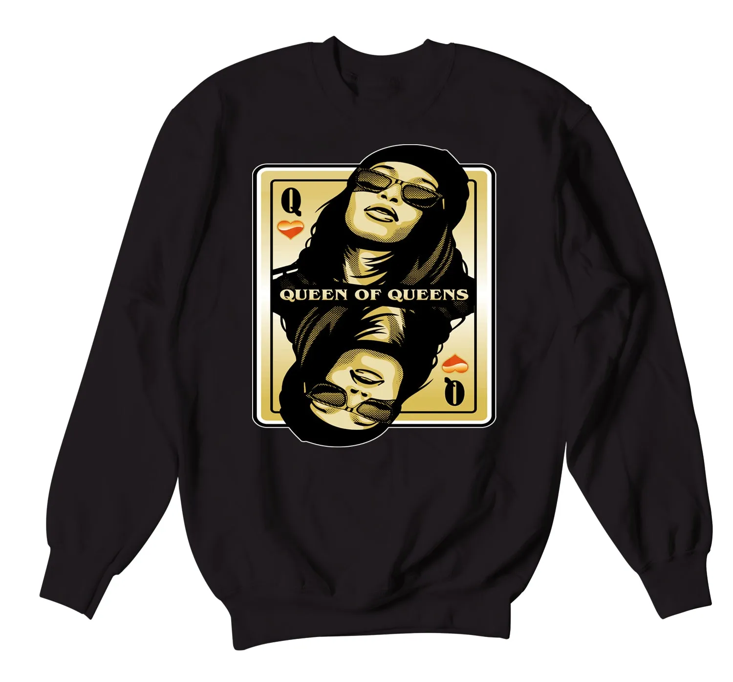 Retro 12 Super Bowl Sweater - Queen Of Queens - Black