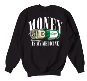 Retro 3 Pine Green Medicine Sweater