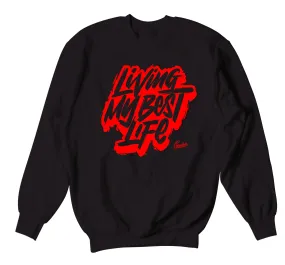 Retro 4 Red Thunder Living Life Sweater