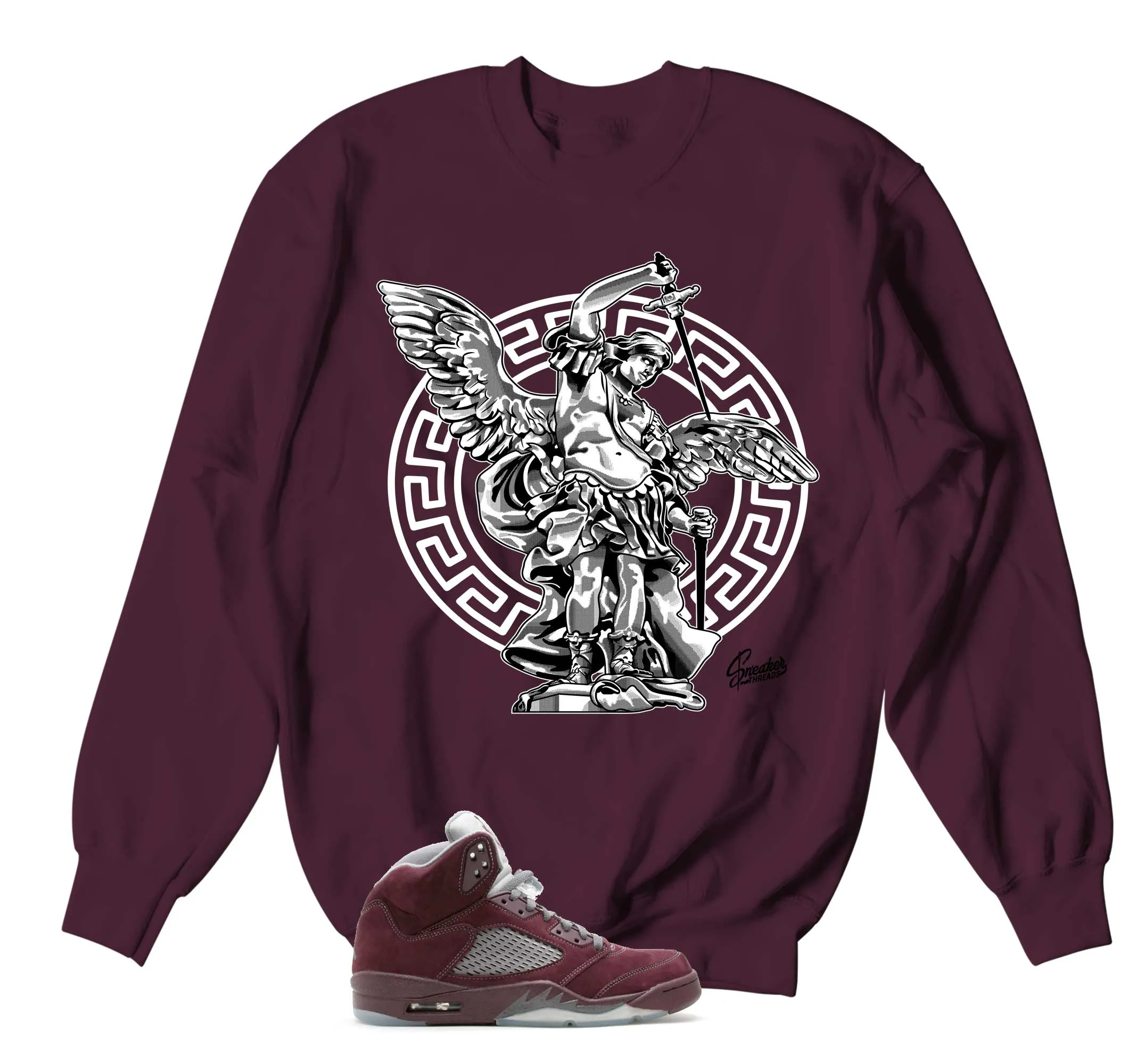 Retro 5 Burgundy Sweater - St. Michael - Burgundy